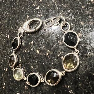 Monica Vinader Gemstone Sterling Silver Siren Quartz Bracelet